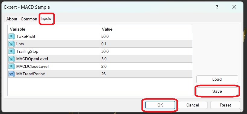 auto trading در متاتریدر