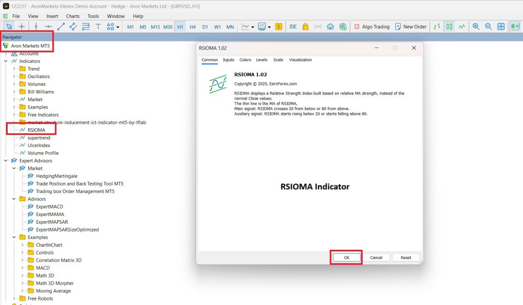 rsioma اندیکاتور