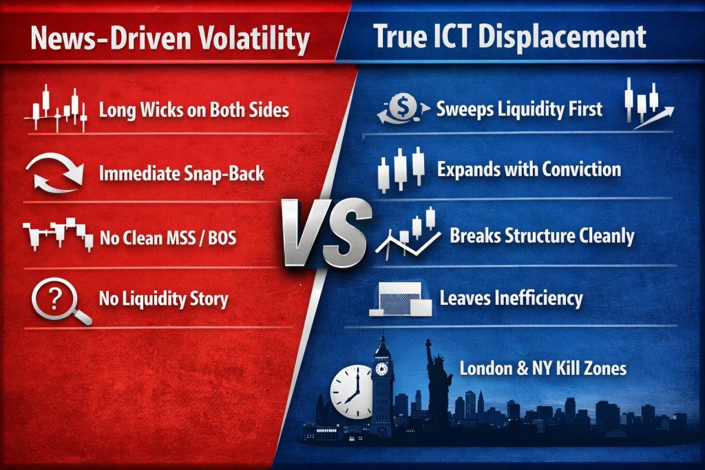 displacement in ICT