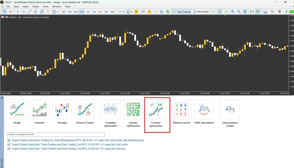 walk foreard optimization