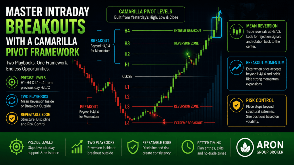 Camarilla Pivot Trading Strategy: Intraday Breakouts & Mean Reversion